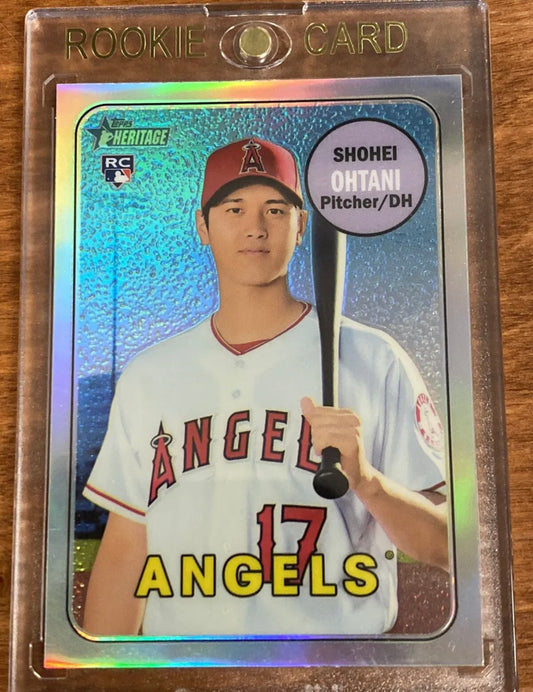 2018 Topps Heritage Shohei Ohtani RC Chrome Refractor #/569 Angels Rookie