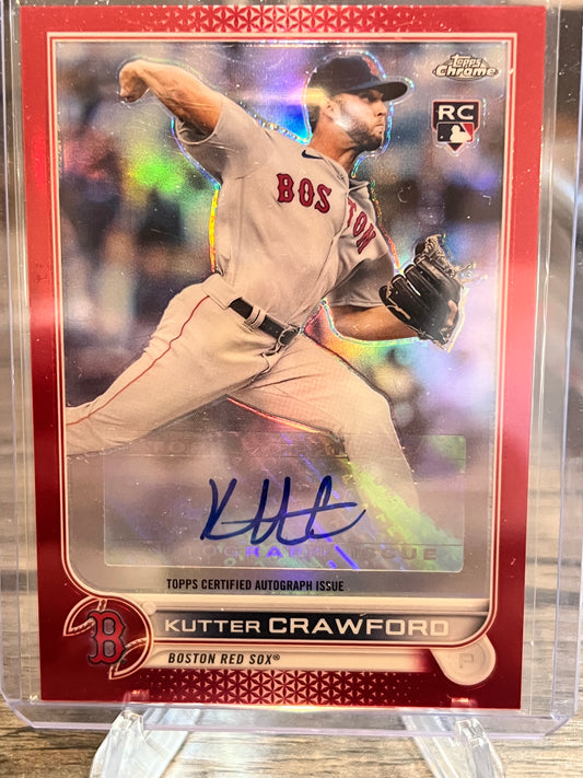 2022 Topps Chrome  Kutter Crawford  Auto RC Card  AC-KCD /5