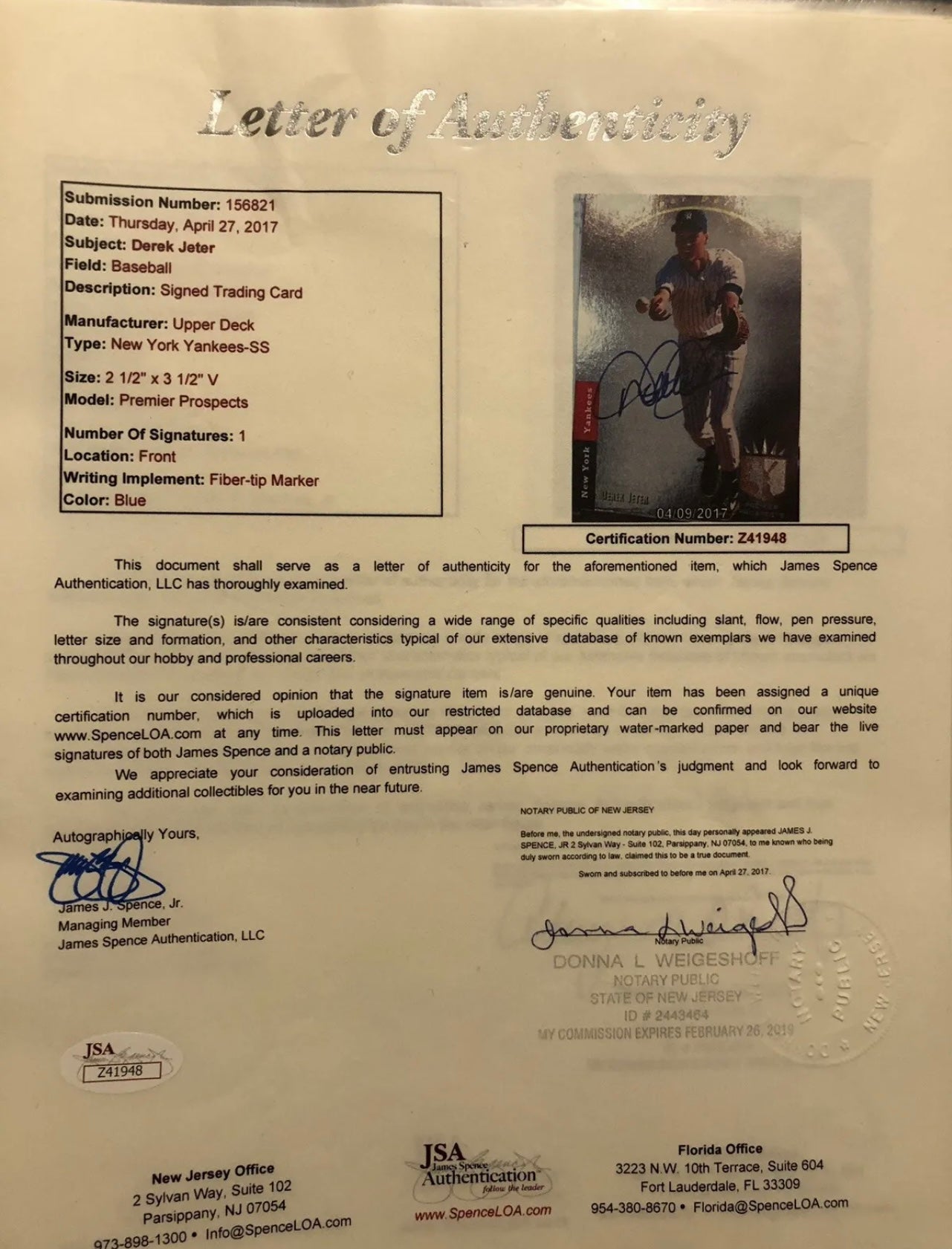 Derek Jeter Signed 1993 UD SP # 279 ROOKIE CARD GEM MINT CONDITIONS UPPER DECK
