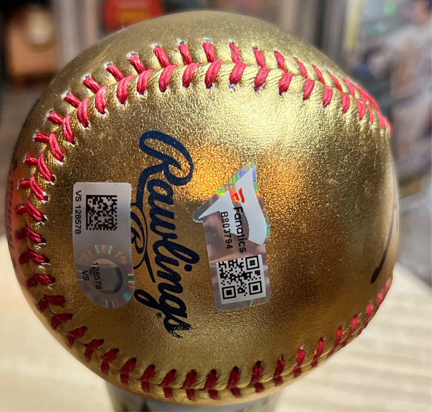 Anthony Volpe Autographed Gold Baseball
